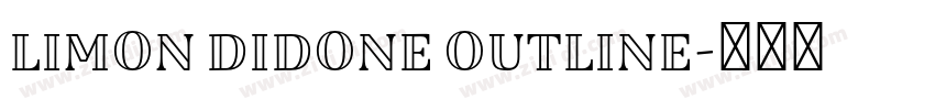 Limon Didone Outline字体转换